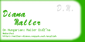 diana maller business card